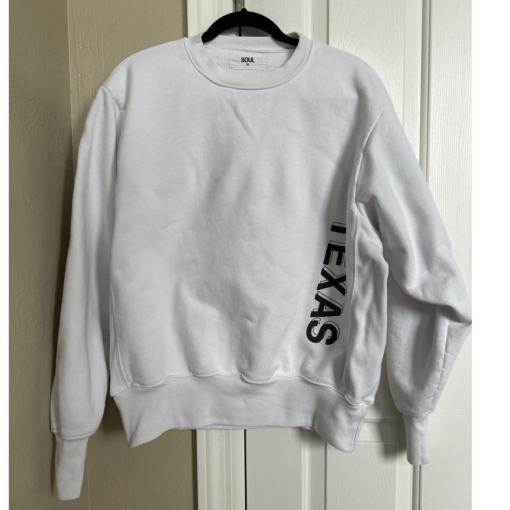 SOUL x Mastermind Japan "TEXAS"‎ White Crewneck Sweatshirt - Size XL